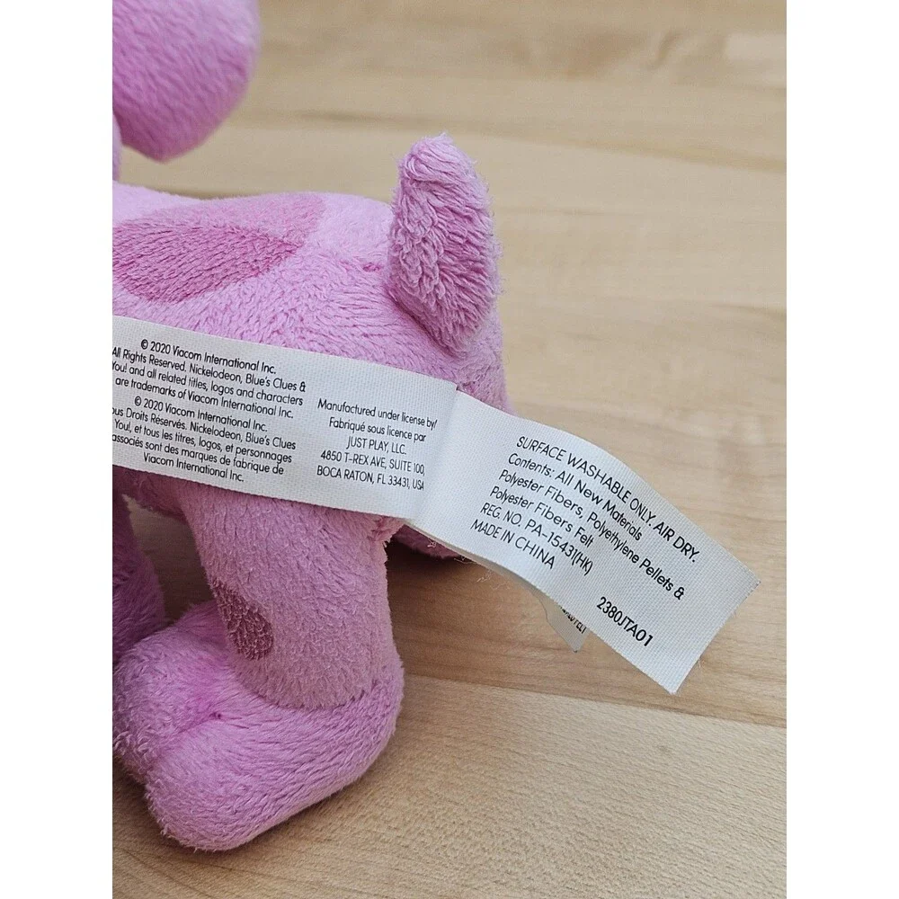 Nickelodeon Blues Clues and You Magenta Plush Small Pink Spotted Puppy Dog 2020